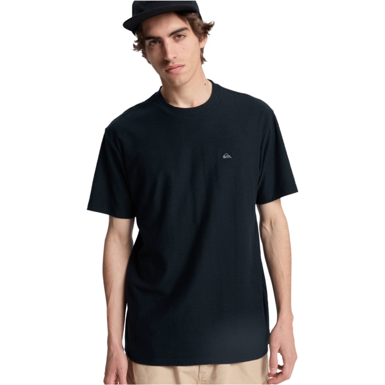 2026 Quiksilver Mens Slub Roundneck T-Shirt EQYKT04391 - Black